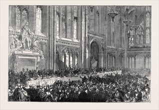 LUNCHEON GIVEN BY THE LORD MAYOR TO THE PRINCE OF WALES AT GUILDHALL, 1874