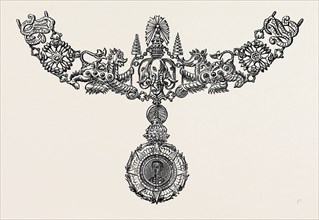 BADGE AND COLLAR OF A NEW ORDER OF KNIGHTHOOD INSTITUTED BY THE KING OF SIAM, 1874