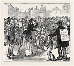 METROPOLITAN BOROUGHS ELECTION: WOMAN'S RIGHTS, LONDON, 1874