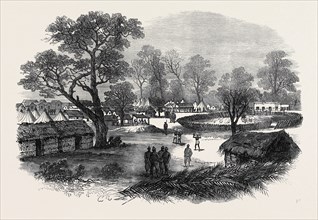 THE ASHANTEE WAR: THE CAMP AT DUNQUAH, 1874