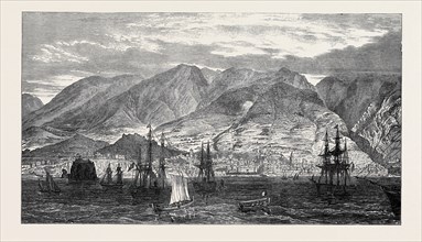 THE BAY AND TOWN OF FUNCHAL, MADEIRA. 1874