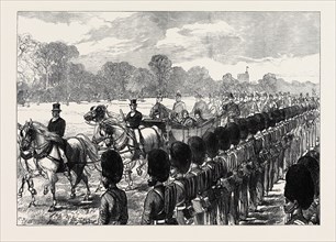 REVIEW AT WINDSOR OF TROOPS FROM THE ASHANTEE WAR, 1874