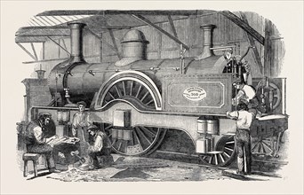 NEW EXPRESS ENGINE FOR THE LONDON AND NORTH-WESTERN RAILWAY, 1852