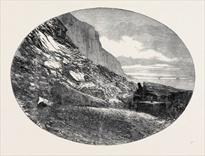 THE FALLEN EAST CLIFF, AT HASTINGS, 1852