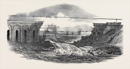 DESTRUCTION OF THE CROWS-MILLS VIADUCT ON THE MIDLAND RAILWAY, NEAR LEICESTER