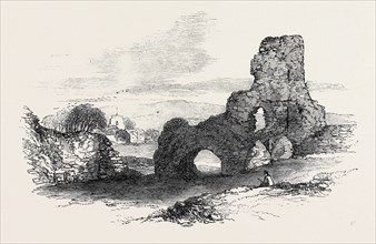 REMAINS OF PEVENSEY CASTLE, SUSSEX.