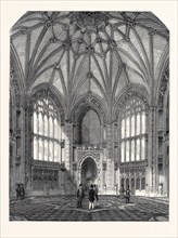 THE NEW PALACE, WESTMINSTER: THE GREAT OCTAGON, OR CENTRAL HALL, NEW HOUSES OF PARLIAMENT, 1852