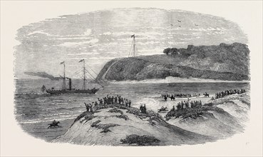 ENTRANCE OF THE FIRST MAIL STEAMER INTO THE BAY OF NATAL, 1852