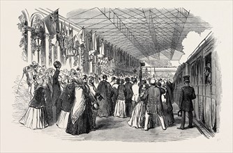 RECEPTION OF QUEEN VICTORIA AT THE CHESTER STATION, 1852