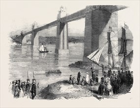 HER MAJESTY'S VISIT TO THE BRITANNIA TUBULAR BRIDGE, 1852