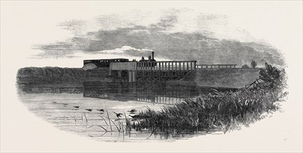 THE OXFORD AND BIRMINGHAM RAILWAY: BRIDGE OVER THE RESERVOIR, AT SOLIHULL, 1852