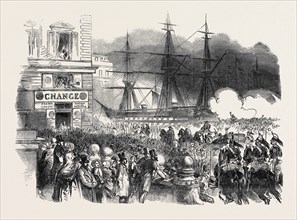 EMBARKATION OF THE FRENCH PRESIDENT AT MARSEILLES, 1852