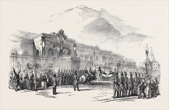 THE FRENCH PRESIDENT'S DEPARTURE FROM PARIS FOR THE SOUTH, 1852