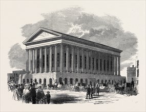 BIRMINGHAM MUSICAL FESTIVAL, ARRIVAL OF THE COMPANY AT THE TOWN HALL, 1852