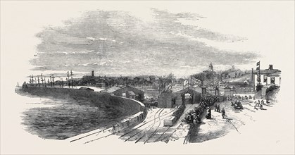 OPENING OF THE WEST CORNWALL RAILWAY, THE PENZANCE STATION, 1852