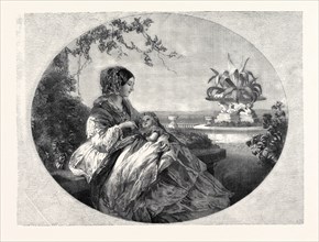 HER MAJESTY AND THE INFANT PRINCE ARTHUR, 1852
