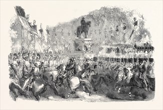 COLOSSAL STATUE OF NAPOLEON, IN THE CHAMPS ELYSEES, 1852