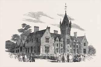 THE ROYAL FREEMASON'S SCHOOL FOR FEMALE CHILDREN, WANDSWORTH COMMON, OPENED ON MONDAY LAST, 1852