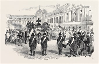 FUNERAL PROCESSION OF MARSHAL EXELMANS TO THE CHURCH OF THE INVALIDES, AT PARIS, 1852