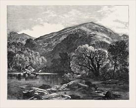 "THE TRANQUIL HOUR, A SCENE IN NORTH WALES." PAINTED BY F.W. HULME