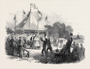 DEESIDE RAILWAY, CUTTING OF THE FIRST TURF, 1852