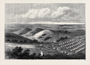 THE ZULU WAR: COLONEL PEARSON'S CAMP ON THE LOWER TUGELA, 1878