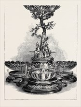 MARRIAGE OF THE DUKE OF CONNAUGHT: TABLE CENTREPIECE PRESENTED BY THE LONDON IRISH RIFLES, 1879