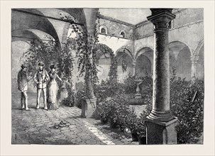 THE DUKE AND DUCHESS OF CONNAUGHT IN SICILY: QUADRANGLE OF THE CASTELLO CATARINA AT TAORMINA, 1879