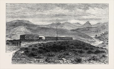 THE ZULU WAR: FORT MELVILL, NEAR ISANDHLWANA; 1. Spur of Oscarberg; 2. Ridge where the waggons are;