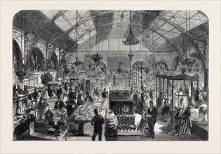INDUSTRIAL EXHIBITION IN THE NEW MARKET HALL AT COVENTRY, UK, 1867