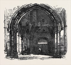 BURY ST. EDMUNDS: INTERIOR OF THE ABBEY GATE, 1867
