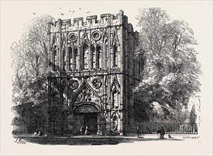 BURY ST. EDMUNDS: THE ABBEY GATE, 1867