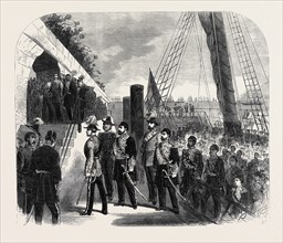 VISIT OF THE SULTAN OF TURKEY: HIS IMPERIAL MAJESTY LANDING AT DOVER, UK, 1867