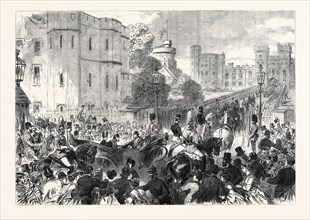 VISIT OF THE SULTAN TO HER MAJESTY AT WINDSOR CASTLE, UK, 1867