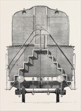 THE PARIS INTERNATIONAL EXHIBITION: END VIEW OF DOUBLE-STORIED CARRIAGE ON THE EASTERN OF FRANCE