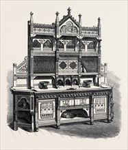 THE PARIS INTERNATIONAL EXHIBITION: SIDEBOARD EXHIBITED BY MESSRS. HOLLAND, FRANCE, 1867