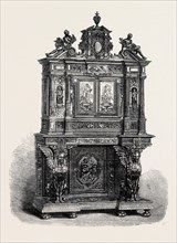 THE PARIS INTERNATIONAL EXHIBITION: SIDEBOARD EXHIBITED BY M. FOURDINOIS, FRANCE, 1867