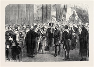 RECEPTION OF THE SULTAN AT GUILDHALL, LONDON, UK, 1867