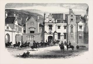 THE QUEEN'S VISIT TO THE SCOTTISH BORDER: HER MAJESTY AT ABBOTSFORD, UK, 1867