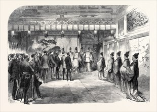 OFFICIAL RECEPTION OF SIR HARRY PARKES BY THE TYCOON OF JAPAN AT OSAKA, 1867