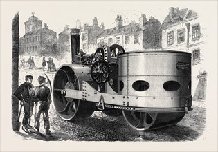 STEAMROLLER FOR THE STREETS OF LIVERPOOL, UK, 1867
