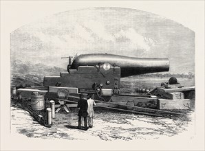 THE  RODMAN GUN, OF 15 INCHES CALIBRE, ADOPTED FOR THE UNITED STATES NAVY, 1867