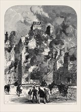 THE FATAL FIRE IN THE CANONGATE, EDINBURGH, UK, 1867