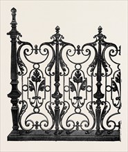 THE PARIS INTERNATIONAL EXHIBITION: PART OF A BALCONY BY BARBEDIENNE, FRANCE, 1867