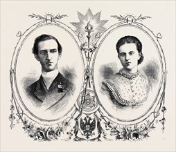GEORGE I., KING OF GREECE, AND HIS QUEEN, THE GRAND DUCHESS OLGA CONSTANTINOVNA OF RUSSIA, 1867