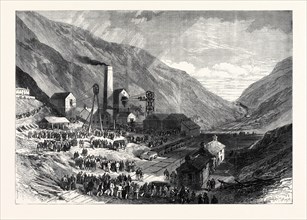 FERNDALE COLLIERY, RHONDDA VALLEY, SOUTH WALES, THE SCENE OF THE LATE DISASTROUS EXPLOSION, UK,