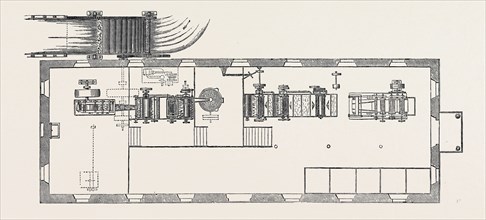 THE PARIS INTERNATIONAL EXHIBITION: WOODPULP MANUFACTORY, WITH H. VOELTIER'S PATENT MACHINE,