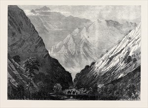 THE ABYSSINIAN EXPEDITION: TUBBOO, THE FOURTH HALTING PLACE IN THE TEKONDA PASS, 1867