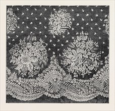 HONITON LACE FLOUNCE BY DEBENHAM, SON, AND FREEBODY, OF WIGMORE STREET, LONDON, THE INTERNATIONAL