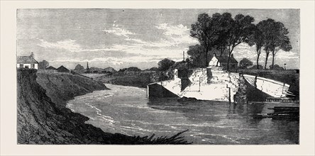 THE INUNDATIONS IN THE FENS: THE BLOWN SLUICE AT THE MARSHLAND DRAIN, 1862